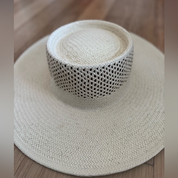 Never-worn, like-new J.Crew wide brim raffia hat, M/L - Picture 2 of 3